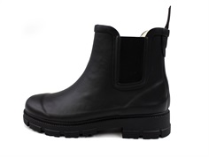 Angulus black short winter rubber boot with wool lining (adult)